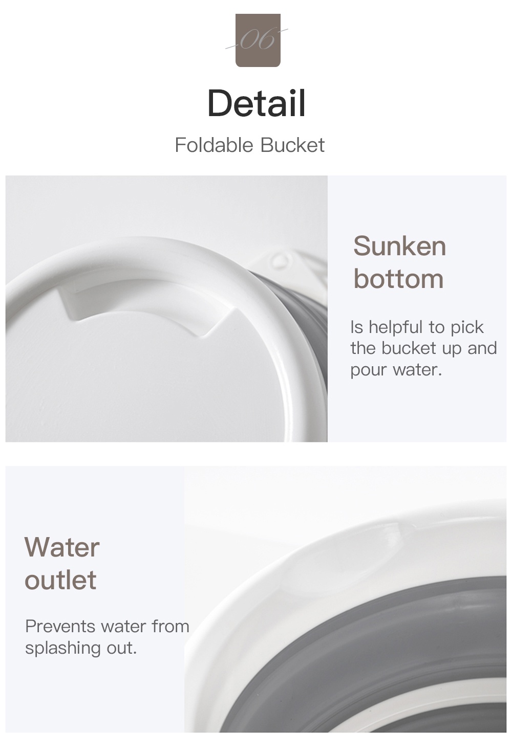 Foldable Bucket PP Material Pail-7